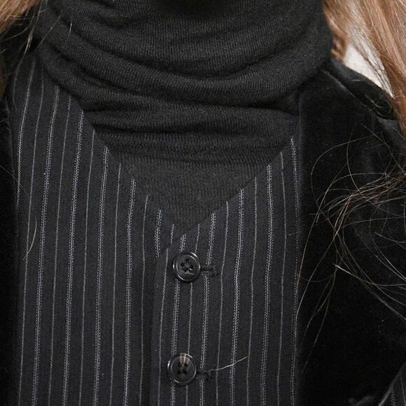 Ralph Lauren Collection ~ Black Wool Pinstripe Waistcoat Gilet Vest - Picture 10 of 16